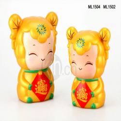 招財(cái)大、小金羊儲錢罐