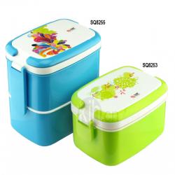 長方型手提飯盒、雙層