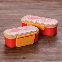 時(shí)代特色雙層組合便當(dāng)